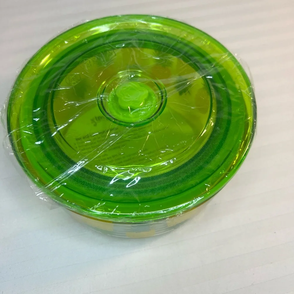 Temptations Oven Safe Glass Bakeware/Storage Container‎ Brand New Green